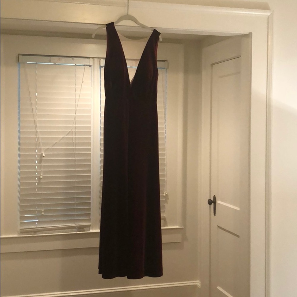 Jenny Yoo Logan Bridesmaid Dress in Dark Berry